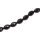Genuine crystal faceted Glasperlen black  oval / 13mm / 27pcs.