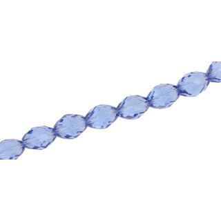 Genuine crystal faceted glass beads allure oval / 11mm / 37pcs.