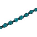 Genuine crystal faceted glass beads deep jungle twisted /...