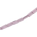 Glass Beads Shiny – rose rectangle / 12mm / 30pcs.
