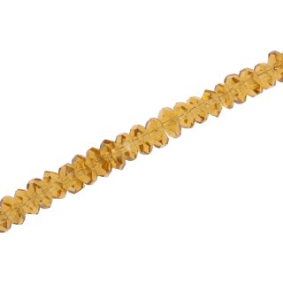 Genuine crystal faceted glass beads honey wheel / 3mm / 130pcs.