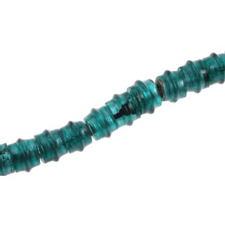 Glass Beads Shiny w design – deep jungle wheel / 10mm / 40pcs.