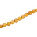 Glass Beads Shiny honey round / 8mm / 52pcs.