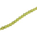 Glass Beads Shiny  green round / 4mm / 100pcs.