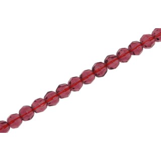 Glass Beads Shiny  burgundy round / 4mm / 100pcs.