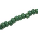 Glasperlen Shiny green wheel / 6mm / 65pcs.