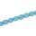 Glasperlen Shiny light blue flat oval / 12x10mm / 30pcs.