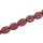 Glass Beads Shiny violet flat oval / 16x14mm / 22pcs.