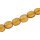 Glass Beads Shiny  honey flat oval / 17x15mm / 22pcs.