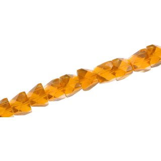 Glasperlen Shiny orange irregular / 8mm / 52pcs.