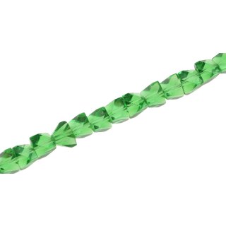 Glass Beads Shiny  green irregular / 6mm / 66pcs.