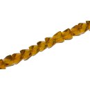 Glass Beads Shiny  yellow irregular / 6mm / 66pcs.