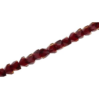Glass Beads Shiny  burgundy irregular / 6mm / 66pcs.