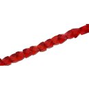 Glass Beads Shiny  red irregular / 6mm / 50pcs.