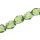 Glass Beads Shiny  green irregular oval / 25mm / 15pcs.