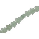 Glass Beads Shiny  Patina green flower / 12mm / 30pcs.