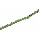 Glass Beads Shiny  Eye design green round / 3mm / 98pcs.