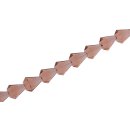 Genuine crystal faceted glass beads champagne teardrops /...