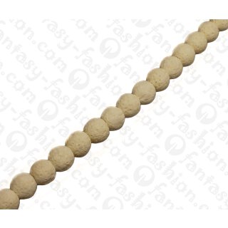 Bambus Koralle Rund Beads White  / ca. 10mm / 40pcs.