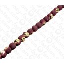 Bambus Koralle Rund Beads Tiger and Purple / ca. 10mm /...
