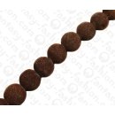 Bamboo Coral Round Beads Brown / ca. 17mm / 23pcs.