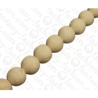Bamboo Coral Round Beads White / ca. 17mm / 23pcs.