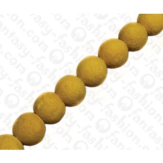 Bambus Koralle Rund Beads Yellow / ca. 18mm / 22pcs.