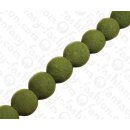 Bamboo Coral Round Beads Light Green / ca. 20mm / 20pcs.