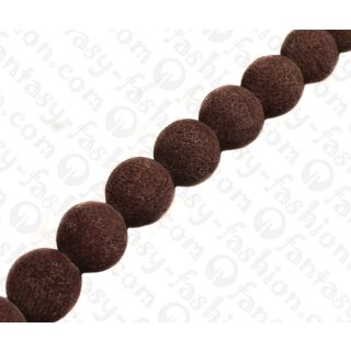 Bambus Koralle Rund Beads Brown / ca. 20mm / 20pcs.