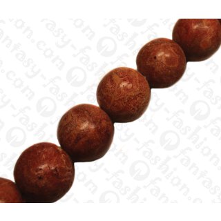 Bamboo Coral Round Beads Red / ca. 25mm / 16pcs.