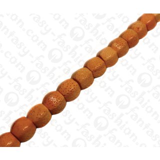 Bamboo Coral Faceted Round Beads Orange / ca. 14mm / 28pcs.
