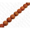 Bamboo Coral Faceted Round Beads Orange / ca. 17mm / 23pcs.