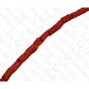 Bamboo Coral Tube Red / ca. 12x7mm / 33pcs.