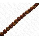 Bamboo Coral Squash Shape Red and Yellow / ca. 10mm / 40pcs.