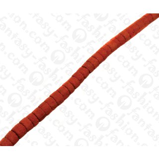 Bamboo Coral Heishi Red / ca. 5x8mm / 80pcs.