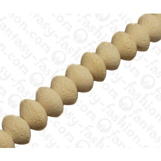 Bamboo Coral Saucer White / ca. 11x18mm / 36pcs.