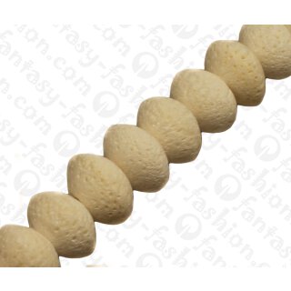 Bamboo Coral Saucer White / ca. 14x20mm / 28pcs.