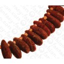 Bambus Koralle Teardrop Red / ca. 6x22mm / 15pcs.