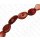 Bambus Koralle Irregular Oval Red Shiny / ca. 15x10mm / 26pcs.