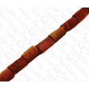 Bambus Koralle Tube Red / ca. 17x10mm / 23pcs.