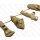 Bamboo Coral Sticks with Shells Inlay / ca. 70-90mm / 4pcs.