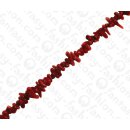 Bambus Koralle Sticks Red Shiny / ca. 4x10mm / 100pcs.