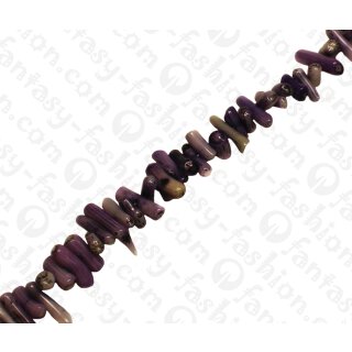 Bambus Koralle Sticks Violet Shiny / ca. 4x12mm / 100pcs.