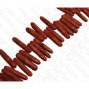 Bambus Koralle Sticks Red / ca. 6x32mm / 66pcs.