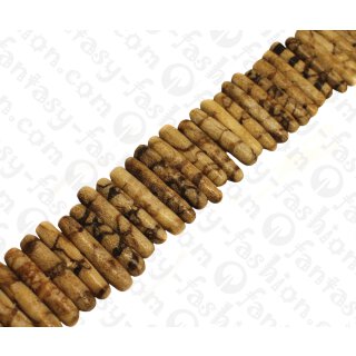 Bamboo Coral Stick Tiger / ca. 6x33mm / 66pcs.
