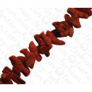 Bambus Koralle Sticks Red / ca. 8x25mm / 50pcs.