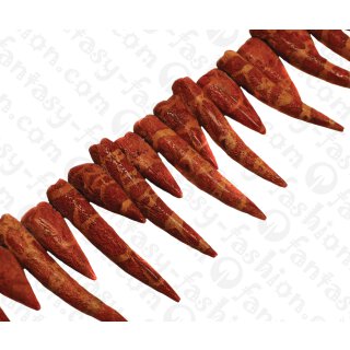 Bambus Koralle Sticks Red / ca. 8x25-45mm / 50pcs.