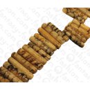 Bambus Koralle Sticks Tiger / ca. 8x32mm / 50pcs.