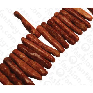 Bamboo Coral Sticks Red / ca. 8x40mm / 50pcs.