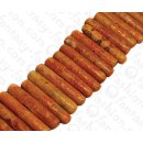 Bambus Koralle Sticks Red Orange / ca. 8x42mm / 50pcs.
